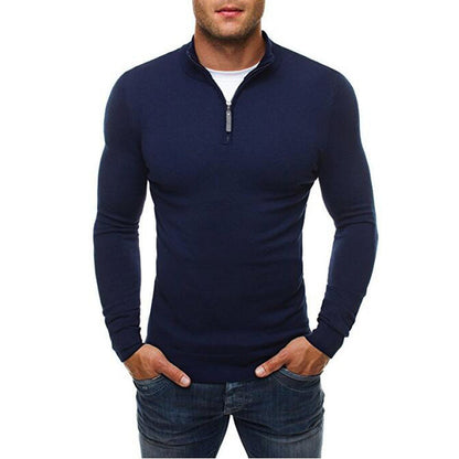 Oliver - Pull zippé Slim Fit Warm pour hommes