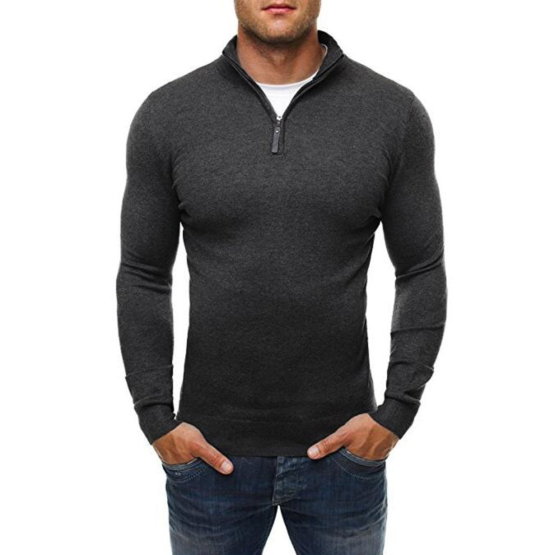 Oliver - Pull zippé Slim Fit Warm pour hommes